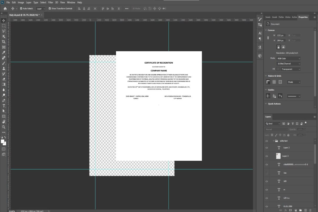 Modèle Word et PDF de certificat de reconnaissance des Philippines template Modèle Word et PDF de certificat de reconnaissance des Philippines template